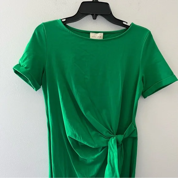 Sezane Pippa Dress Green S - Picture 3 of 8